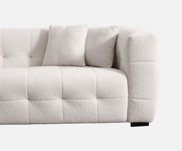 Elegant White Velvet Sofa Collection