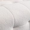 Elegant White Velvet Sofa Collection