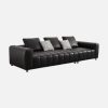 Minimalist Straight Leather Sofa