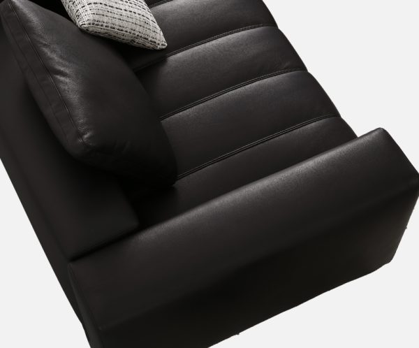 Minimalist Straight Leather Sofa