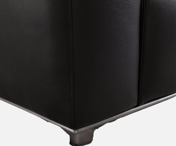 Minimalist Straight Leather Sofa